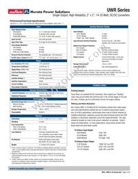 UWR-15/1300-D12A-C Datasheet Page 3