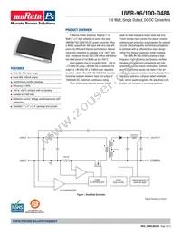 UWR-96/100-D48AHL2-Y Datasheet Cover