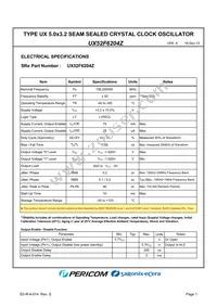 UX52F6204Z Datasheet Page 3