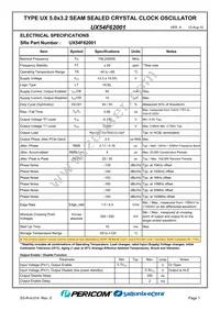 UX54F62001 Datasheet Page 3