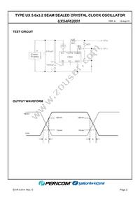 UX54F62001 Datasheet Page 4