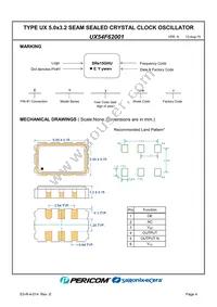 UX54F62001 Datasheet Page 6