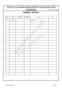 UX73F62003 Datasheet Page 2