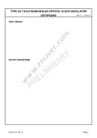 UX73F62003 Datasheet Page 4