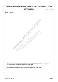 UX73F62003 Datasheet Page 7