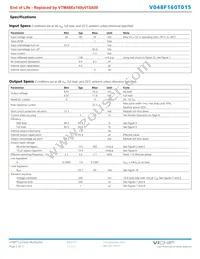 V048T160M015 Datasheet Page 2