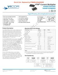 V048T320M009 Datasheet Cover