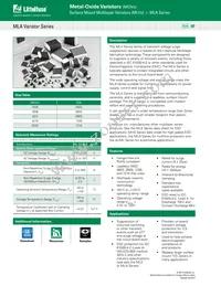 V18MLA0603FRX1 Datasheet Cover