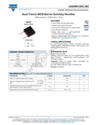 V20WM100C-M3/I Datasheet Cover