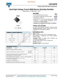 V30100PW-M3/4W Datasheet Cover