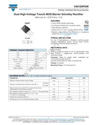 V40100PGW-M3/4W Datasheet Cover