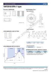 VAF201610FA-841-1 Datasheet Page 3