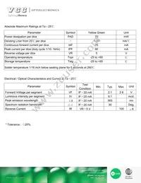 VAOD-C565G9-BW/43 Datasheet Page 2