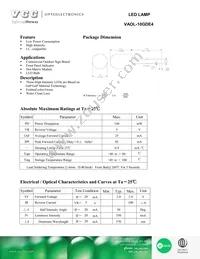 VAOL-10GDE4 Datasheet Cover