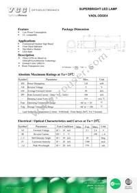 VAOL-3GGE4 Datasheet Cover