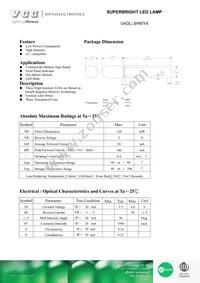 VAOL-3HWY4 Datasheet Cover