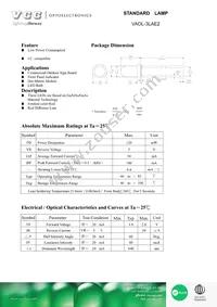 VAOL-3LAE2 Datasheet Cover