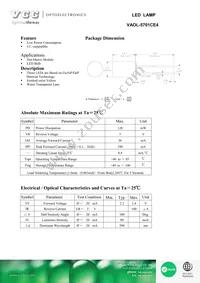 VAOL-5701CE4 Datasheet Cover