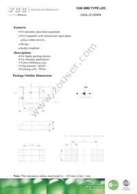 VAOL-S12WR4 Datasheet Cover