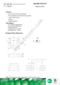 VAOL-S12YP4 Datasheet Cover