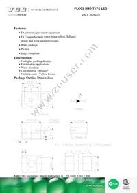 VAOL-S2GT4 Datasheet Cover