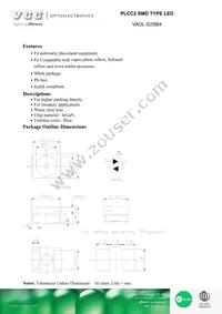 VAOL-S2SB4 Datasheet Cover