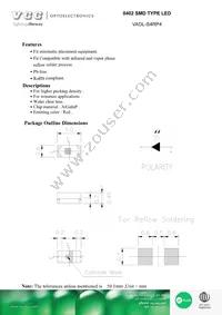 VAOL-S4RP4 Datasheet Cover