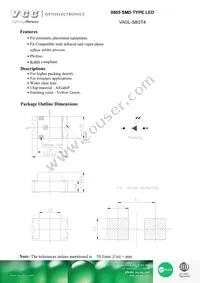 VAOL-S8GT4 Datasheet Cover