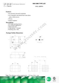 VAOL-S8RP4 Datasheet Cover