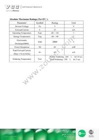 VAOL-S8YP4 Datasheet Page 2