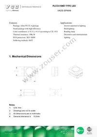 VAOS-SP4W4 Datasheet Cover