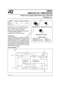 VB027(6) Datasheet Cover
