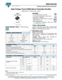 VB20150S-M3/4W Datasheet Cover