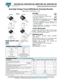 VB30120C-E3/8W Datasheet Cover