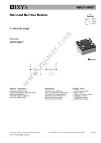 VBO30-08NO7 Datasheet Cover