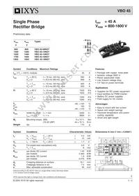 VBO45-18NO7 Datasheet Cover