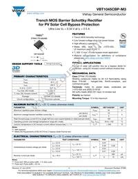 VBT1045CBP-M3/4W Datasheet Cover