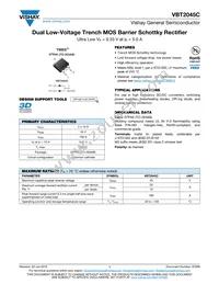 VBT2045C-M3/4W Datasheet Cover