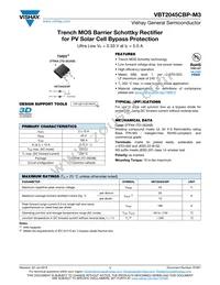 VBT2045CBP-M3/4W Datasheet Cover