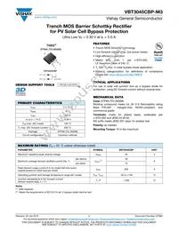 VBT3045CBP-M3/4W Datasheet Cover