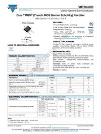 VBT30L60CHM3/I Datasheet Cover