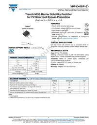 VBT4045BP-E3/8W Datasheet Cover