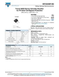 VBT4045BP-M3/4W Datasheet Cover