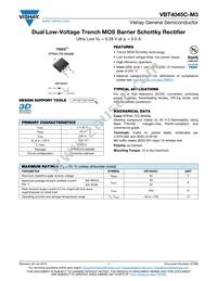 VBT4045C-M3/4W Datasheet Cover