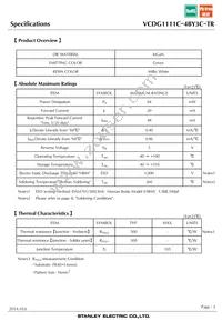 VCDG1111C-4BY3C-TR Datasheet Page 3