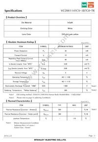 VCDW1141CX-3B7C8-TR Datasheet Page 3