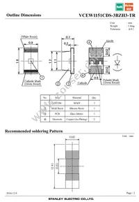 VCEW1151CDS-3BZH3-TR Datasheet Page 2