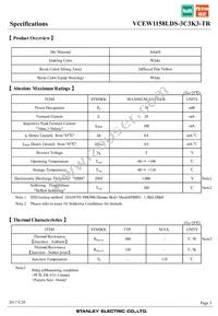 VCEW1158LDS-3C3K3-TR Datasheet Page 3