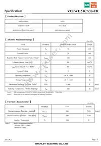 VCFW1151CA3S-TR Datasheet Page 3