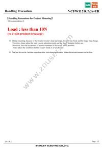 VCFW1151CA3S-TR Datasheet Page 13